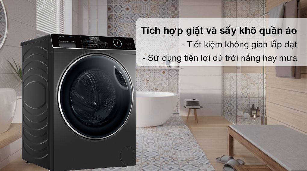 Máy giặt sấy khô không cần phơi mang đến nhiều lợi ích cho người dùng 