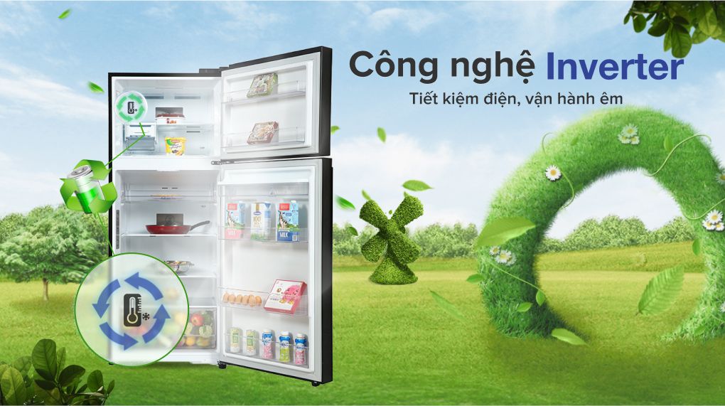 Trang bị công nghệ inverter tiết kiệm điện