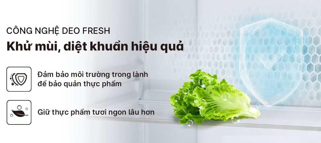 Công nghệ DEO Fresh có khả năng khử mùi hôi hiệu quả