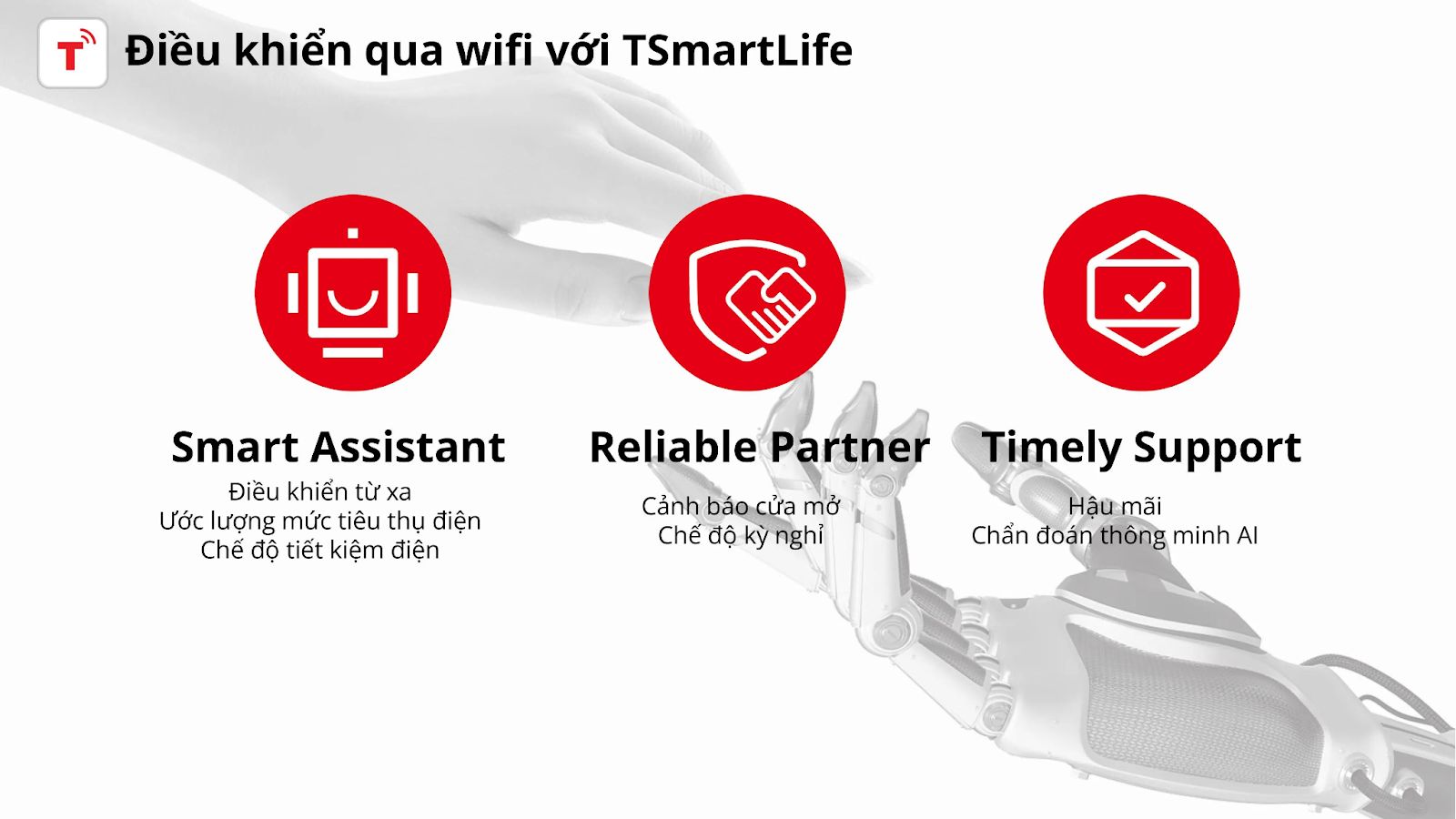 Kết nối điều khiển từ xa thông minh trên ứng dụng TSmartLife