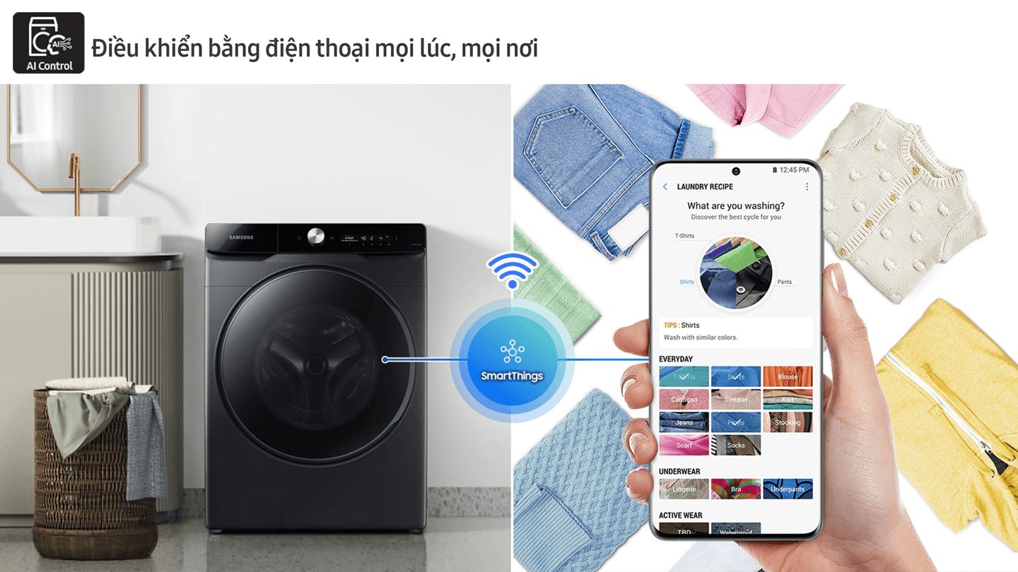 Kết nối thông minh qua ứng dụng SmartThings