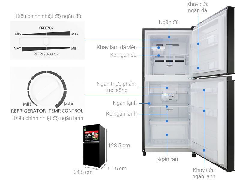 Kích thước của tủ thì khá nhỏ gọn