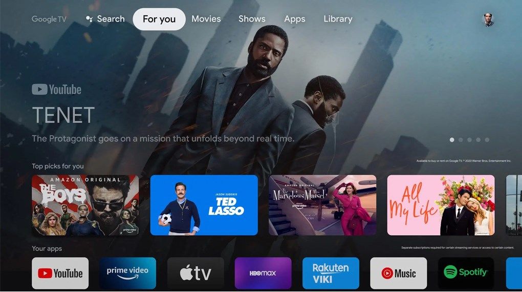 Tivi TCL 50C69B QLED sử dụng hệ điều hành Google TV hiện đại