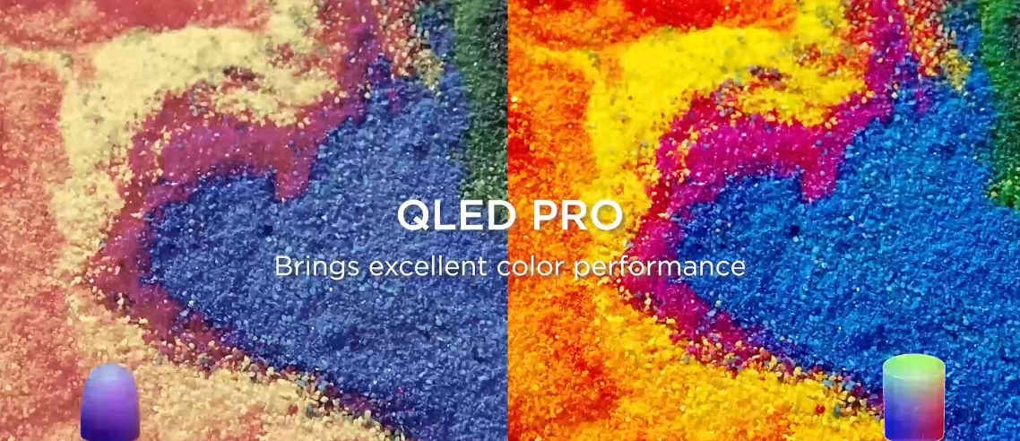 Công nghệ QLED Pro tái tạo nên những hình ảnh sống động