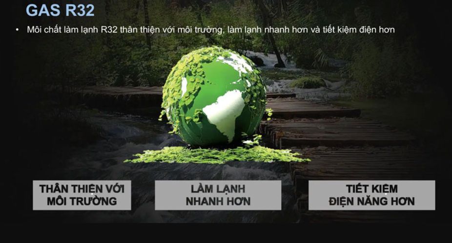 Gas R32 vận hành êm ái, tiết kiệm điện và làm lạnh nhanh chóng