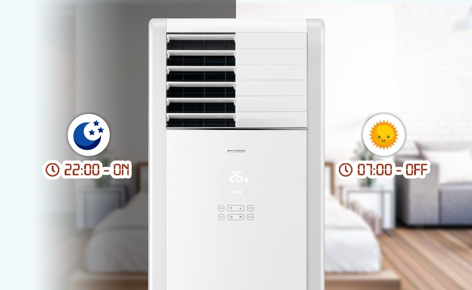 Hẹn giờ tắt mở tự động tiết kiệm điện năng, tránh mất giấc ngủ