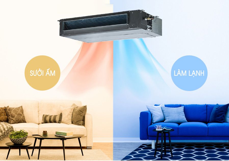 Dòng điều hòa 2 chiều đem đến sự thoải mái cho người dùng suốt cả năm