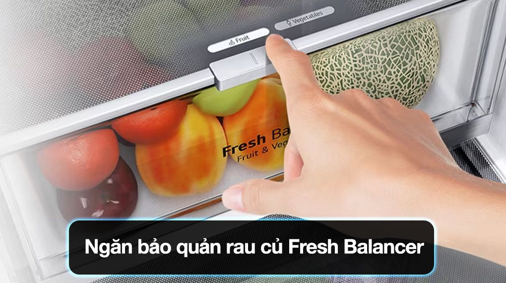 Ngăn cân bằng độ ẩm cho rau củ có 2 chế độ Fresh Balancer