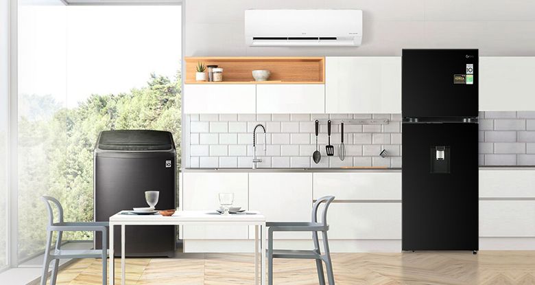 Tủ lạnh LG Inverter 2 cánh ngăn đông trên