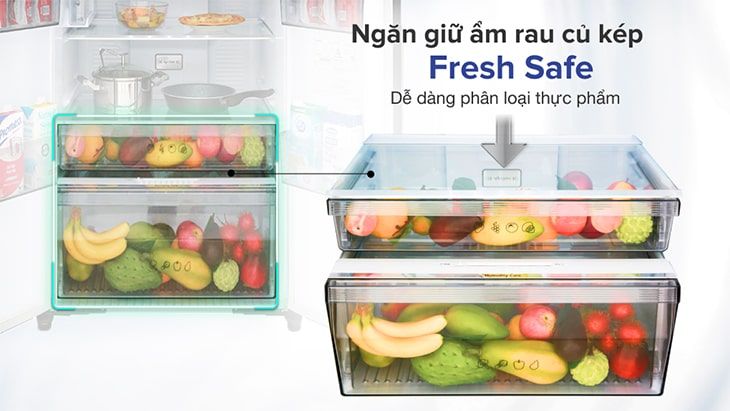 Công nghệ Fresh Safe có khả năng bảo quản rau củ tươi ngon cả tuần