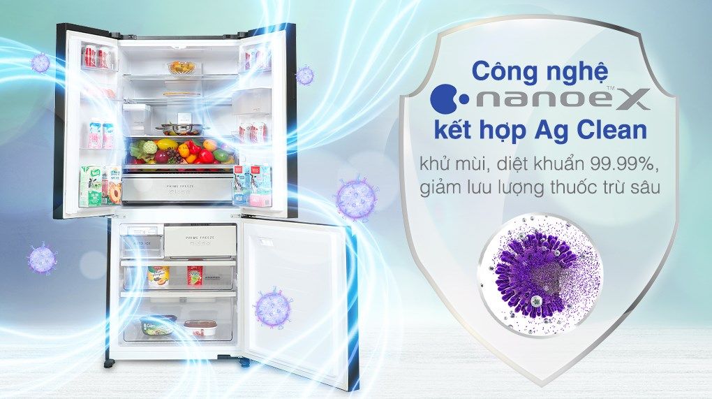Công nghệ Nanoe X sẽ giải phóng các hạt hơi nước, hạn chế phát triển vi khuẩn 