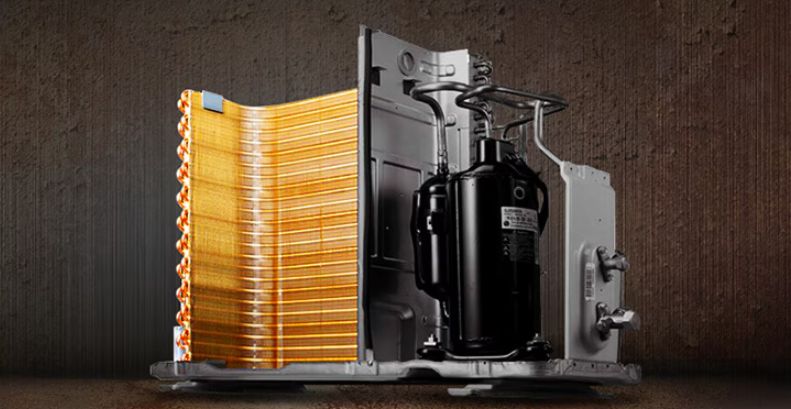Tổng kho điều hòa, điện máy miền Bắc tại Hà Nội Trang bị dàn tản nhiệt phủ lớp Gold Fin