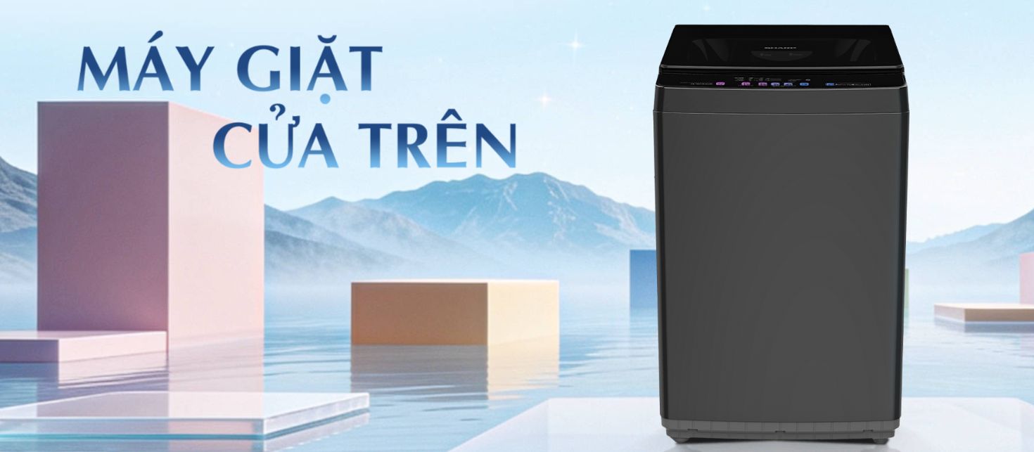 Sharp ES-TN91EN-DG có kiểu dáng hiện đại, mang lại thẩm mỹ cao 