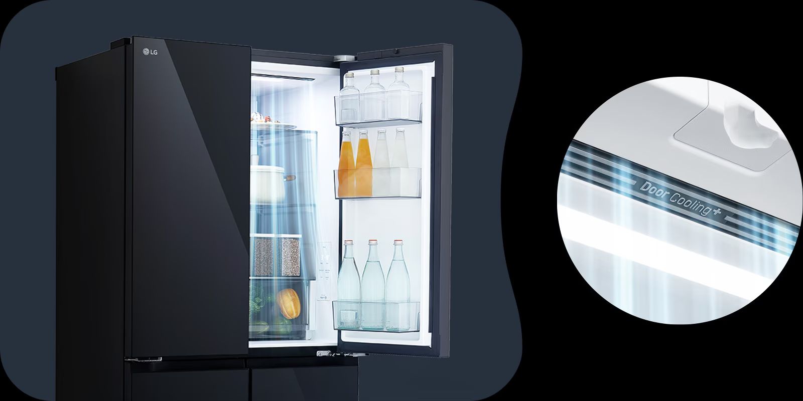 Công nghệ làm lạnh từ cửa tủ DoorCooling+