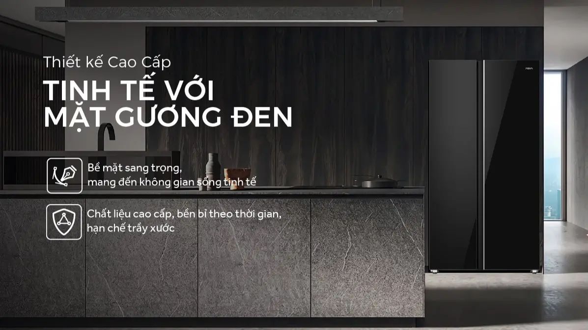 Tổng kho điều hòa, điện máy miền Bắc tại Hà Nội Aqua AQR-S682XA(GB) sở hữu thiết kế hiện đại đầy tinh tế