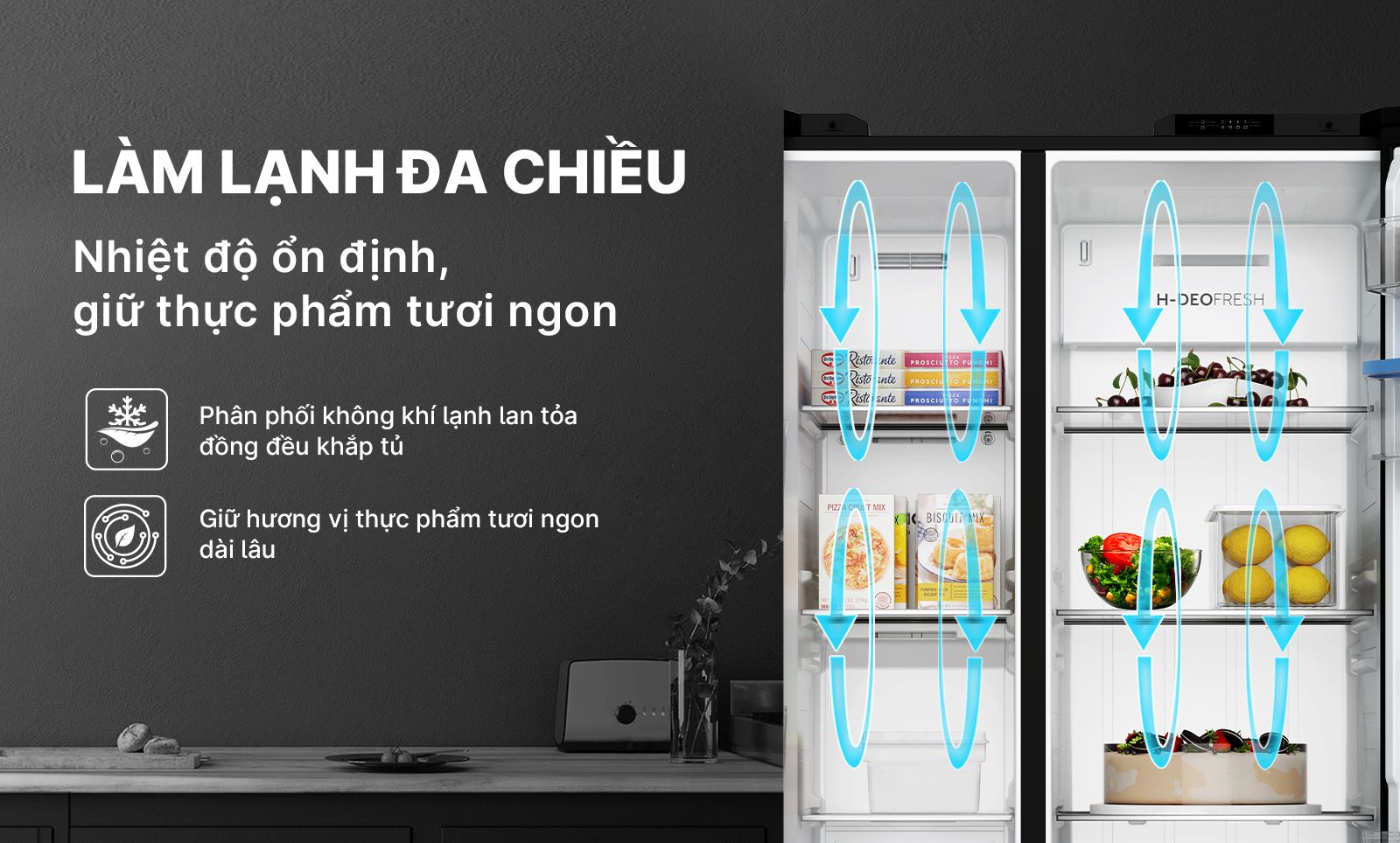Tổng kho điều hòa, điện máy miền Bắc tại Hà Nội Trang bị công nghệ làm lạnh đa chiều