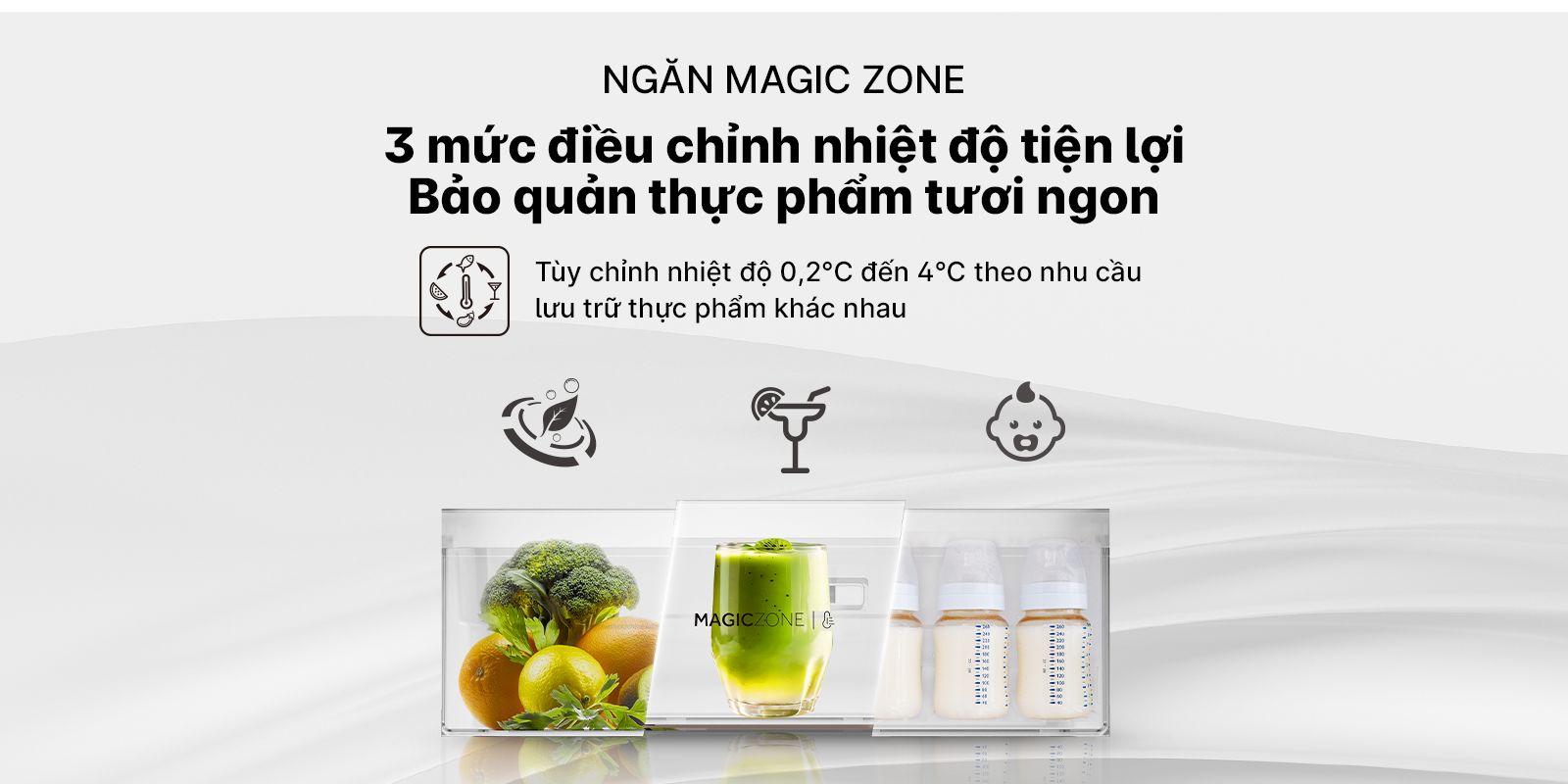 Tổng kho điều hòa, điện máy miền Bắc tại Hà Nội Trang bị ngăn Magic Zone