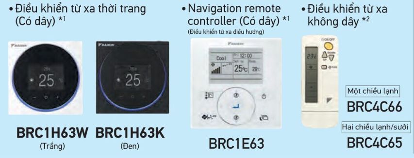 Daikin FBA140BVMA9/RZF140DVM có thể tương thích với nhiều loại điều khiển