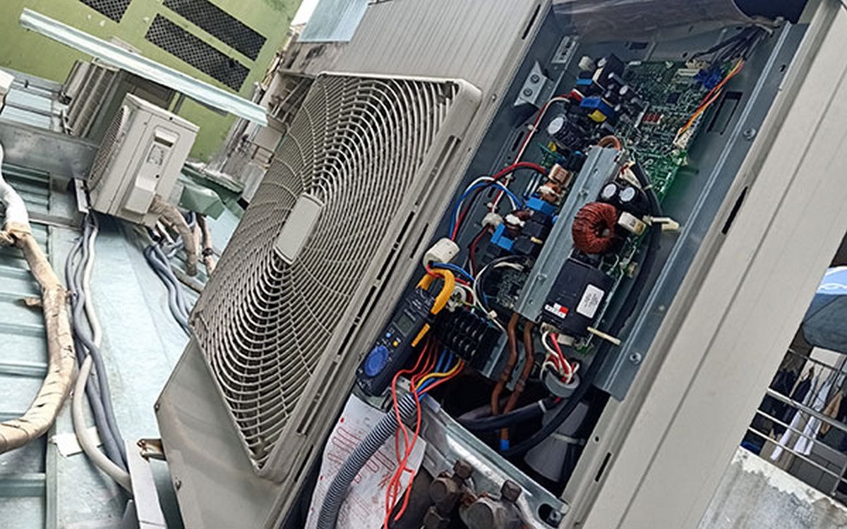 Do quạt dàn nóng, van tiết lưu, vạn chặn bị hỏng