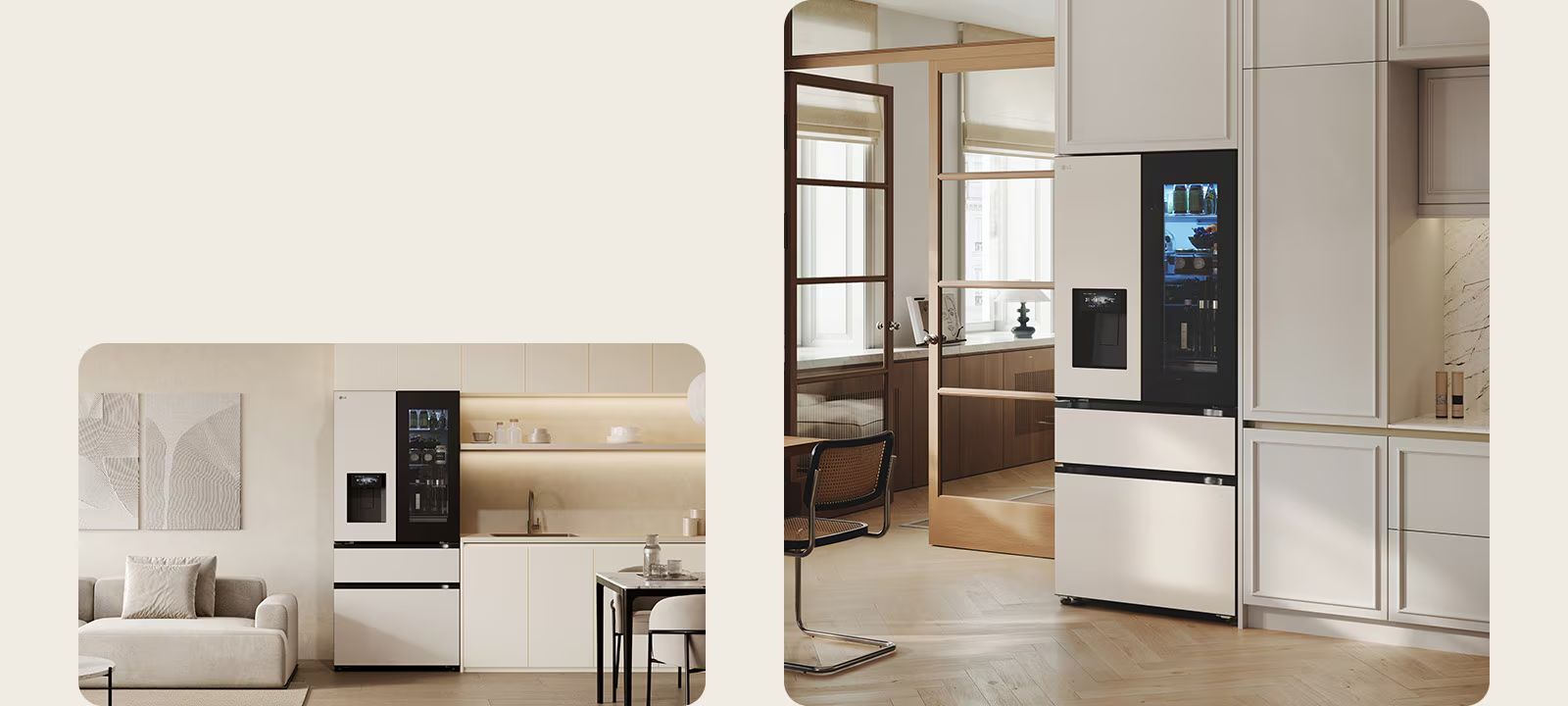 LG F53EGR sở hữu thiết kế hiện đại, sang trọng với mặt kính tinh tế 
