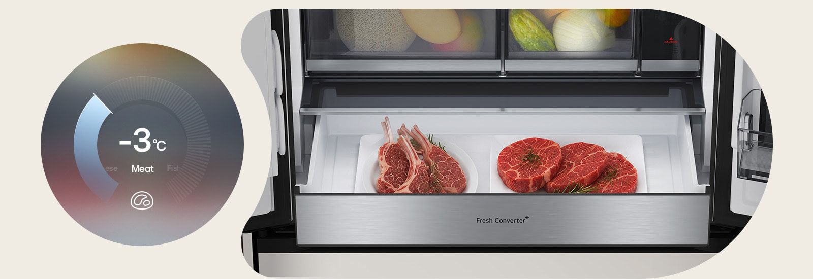 Bảo quản thực phẩm thịt ở mức nhiệt độ -3 độ C