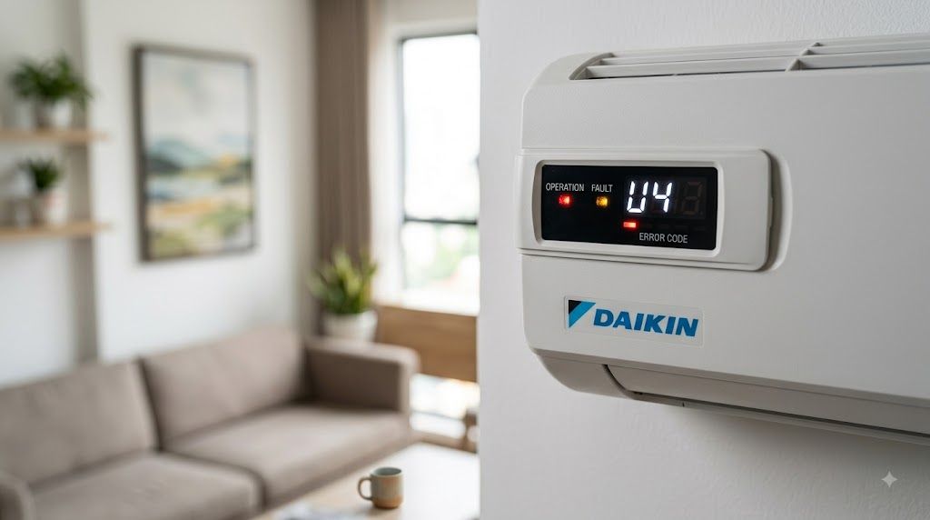 Đèn báo mã lỗi nhấp nháy trên dàn lạnh điều hòa Daikin