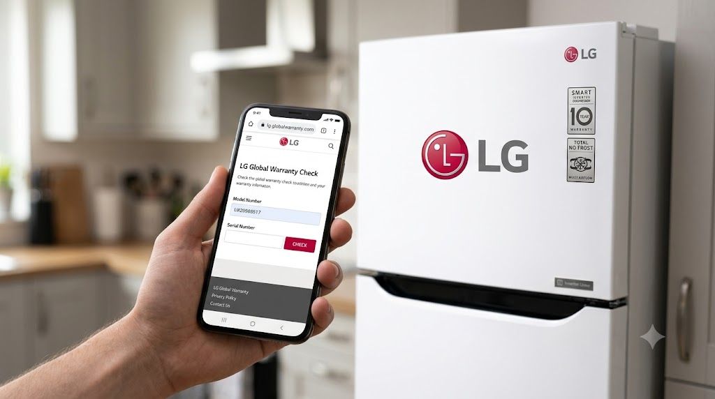 Tra cứu bảo hành tủ lạnh LG bằng số serial trên điện thoại