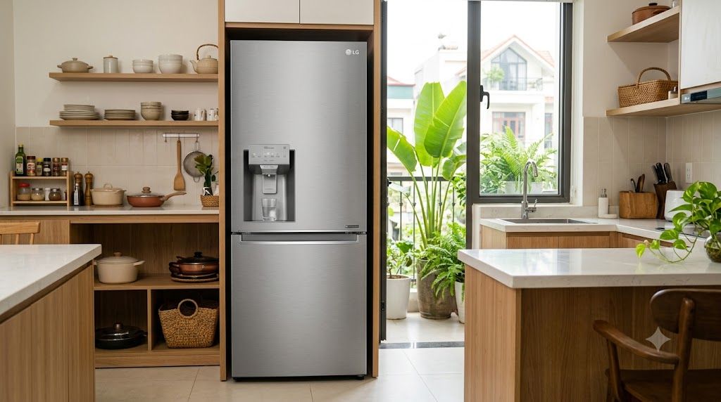 Tổng kho điều hòa, điện máy miền Bắc tại Hà Nội ủ lạnh LG 266-335 lít có ngăn lấy nước ngoài
